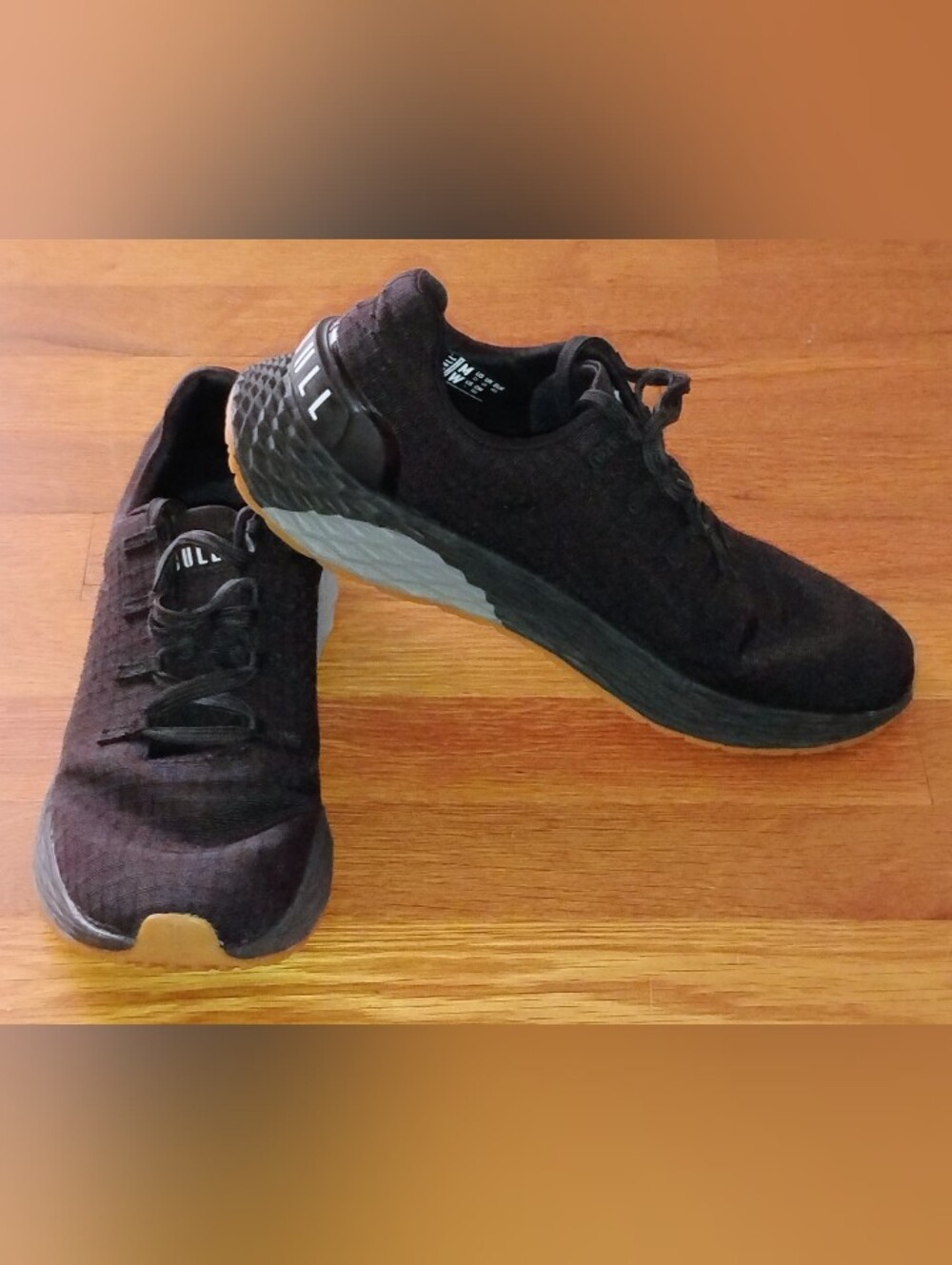 Nobull Women's Allday 365 Athletic Sneakers Tennis Shoes Black Gum Size 9